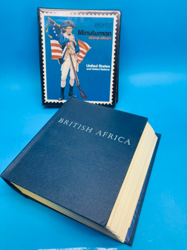 Photo 1 of 804244…minuteman US and United Nations and British Africa stamp albums 