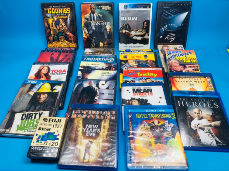 Photo 1 of 804256…23 piece- DVD’s, Blu-ray, vhs movies 