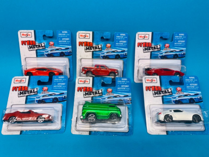 Photo 1 of 804265…6 Maisto metal cars in original packages 