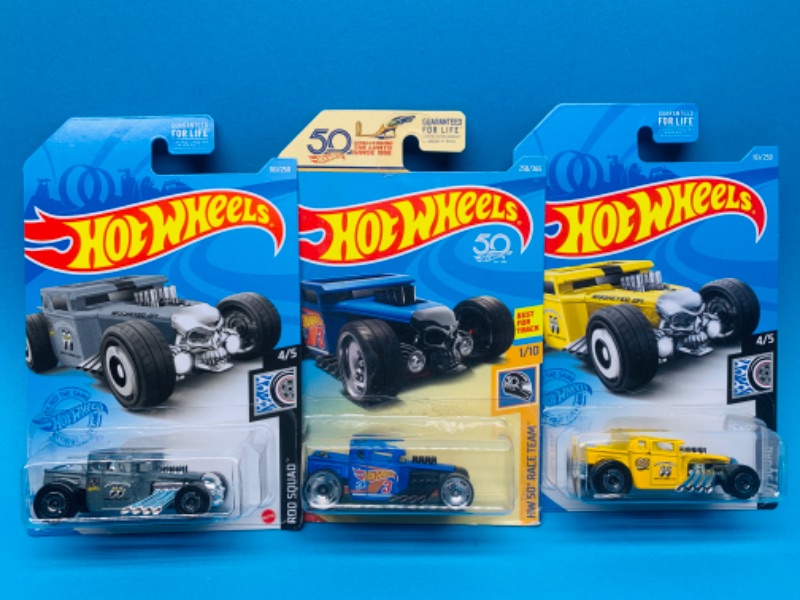 Photo 1 of 804266…3 Bone shakers hot wheels die cast cars in original packages 