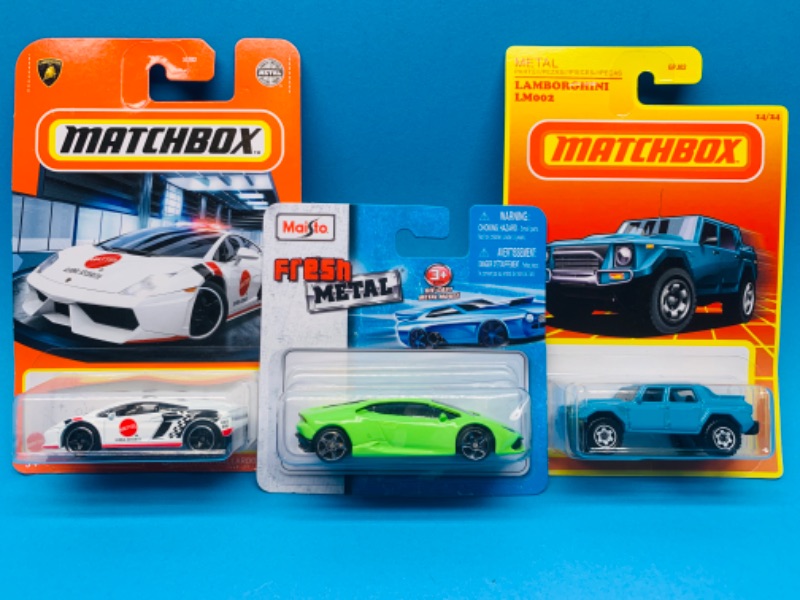 Photo 1 of 804267…3 Lamborghini die cast car in original packages 