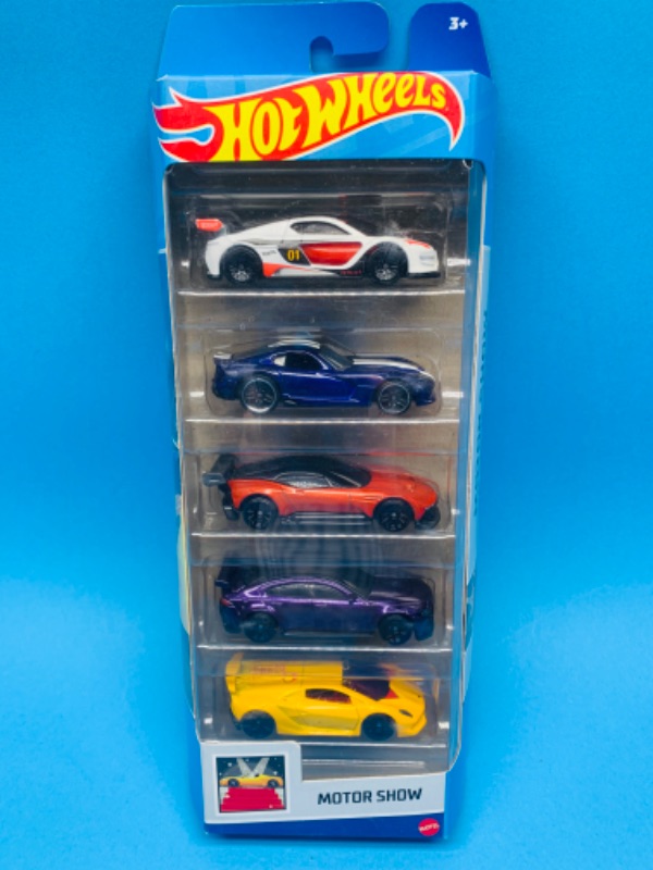 Photo 1 of 804272…motor show hot wheels die cast cars set in original package 