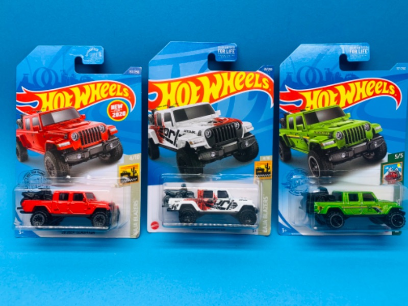 Photo 1 of 804279…jeep  gladiator hot wheels die cast cars in original packages 