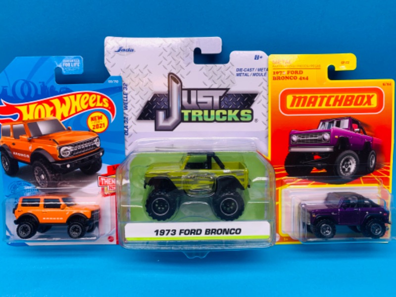 Photo 1 of 804280…Ford bronco die cast trucks in original packages 