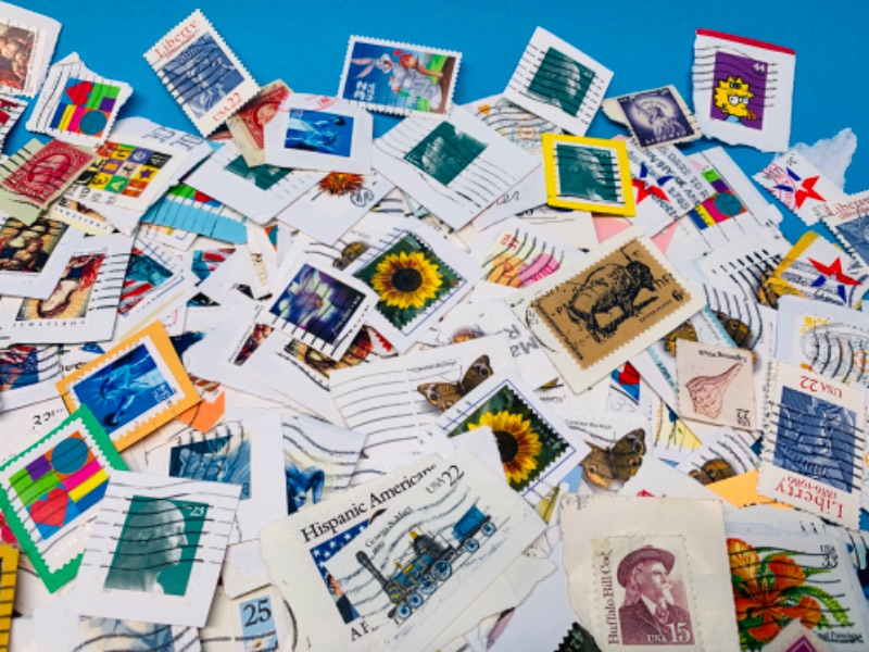 Photo 5 of 804307…hundreds of used stamps 