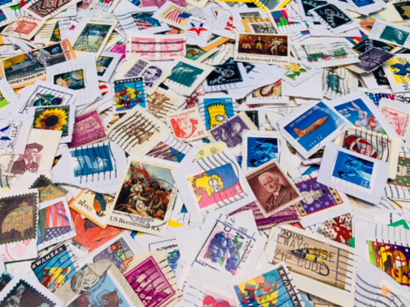 Photo 3 of 804311…hundreds of used stamps 