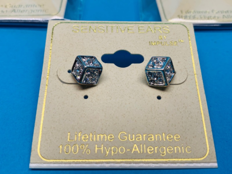 Photo 2 of 804326… 12 pairs of sensitive ears hypoallergenic pierced earrings in packages 