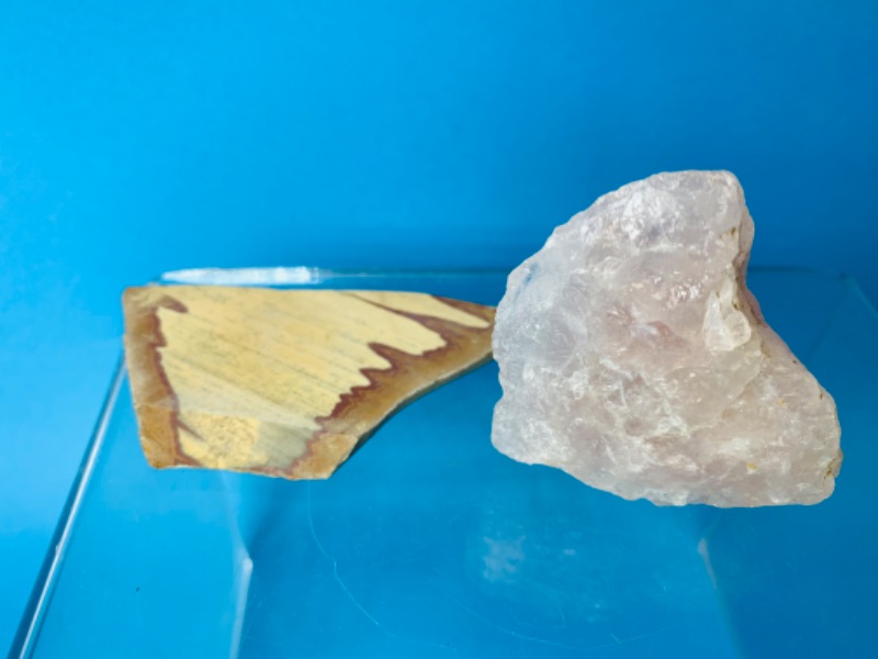 Photo 2 of 804344…2 piece natural quartz and flat rock formation 