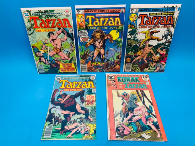 Photo 1 of 804355…vintage Tarzan comics in plastic sleeves 