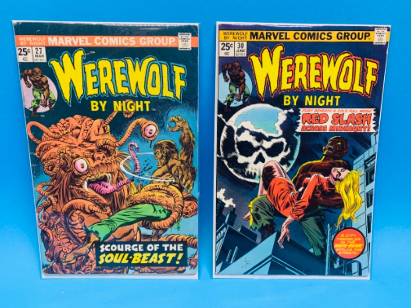 Photo 1 of 804359…vintage $.25 cent werewolf comics in plastic sleeves 