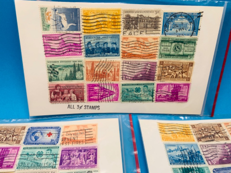 Photo 2 of 804377…5 packs of 25 different commemoratives $.03 cent stamps 