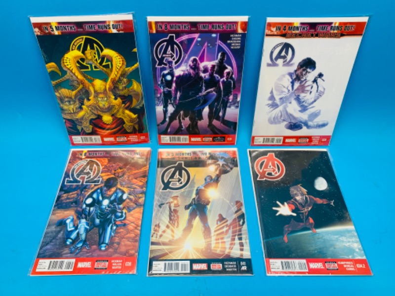 Photo 1 of 804399…6 avengers comics in plastic sleeves 