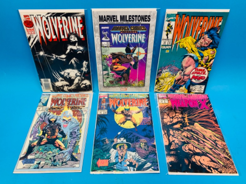 Photo 1 of 804405…6 Wolverine comics in plastic sleeves 