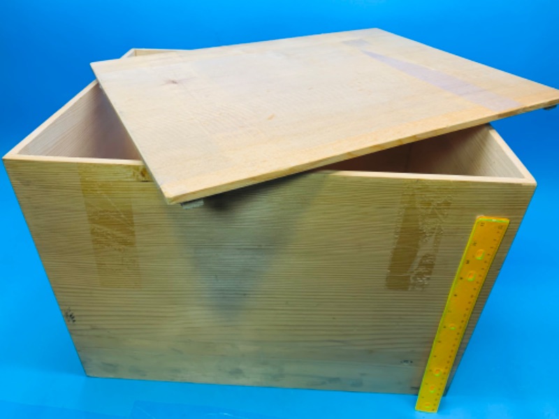 Photo 1 of 804417…20 x 15 x 14 h wood box- lid sets on top not hinged 