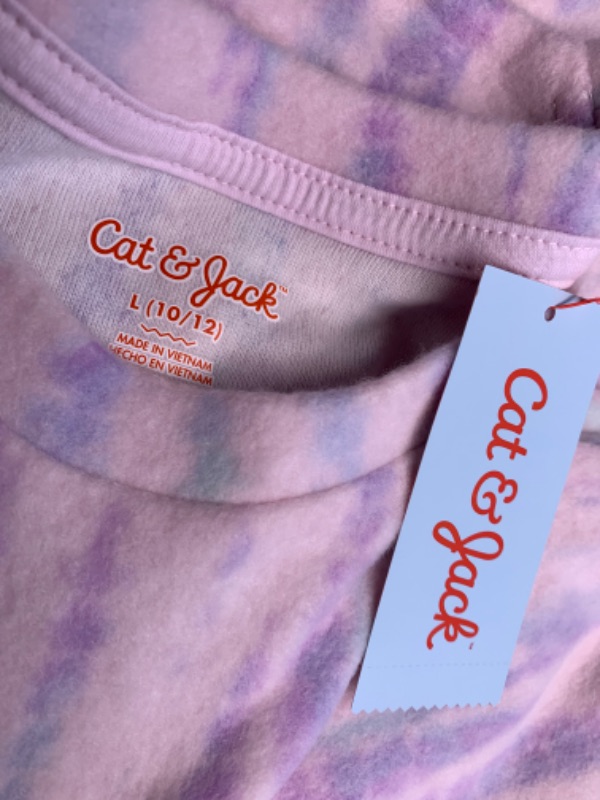 Photo 3 of 804430… 6 girls size large 10/12 Cat and Jack tie dye long sleeve shirts 6 x $12.00=$72.00 