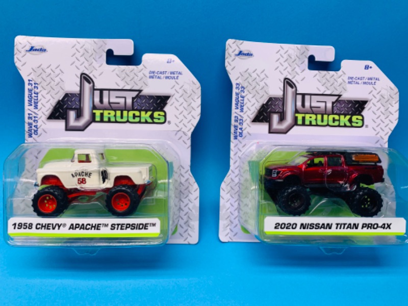 Photo 1 of 804450…two Jada die cast trucks in original packages 