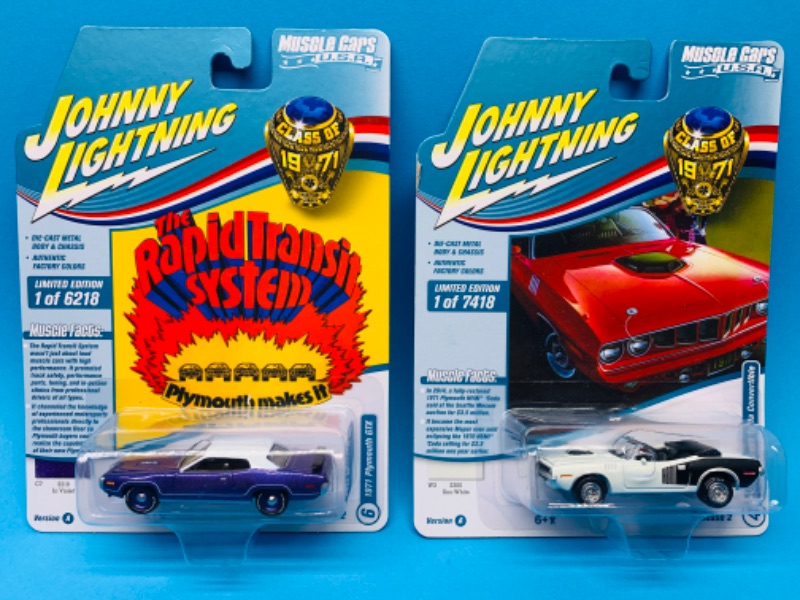 Photo 1 of 804451…two Johnny lightning die cast cars in original packages 