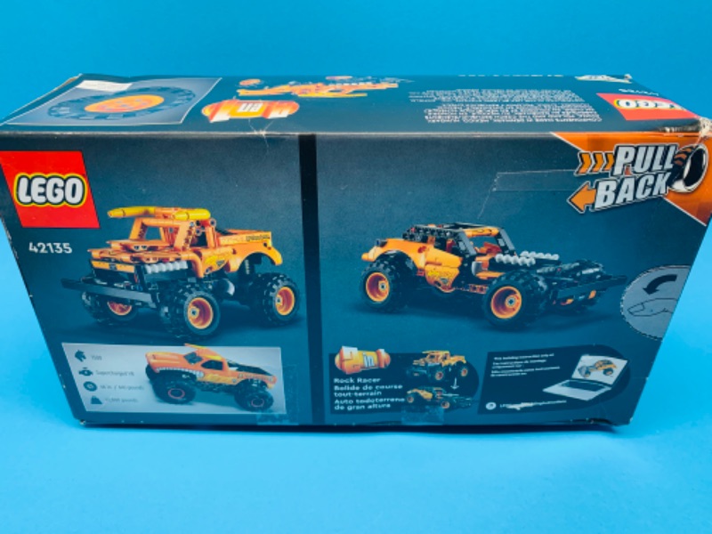 Photo 3 of .804489…lego technic monster jam El Toro Loco building toy in box. The box has some dents