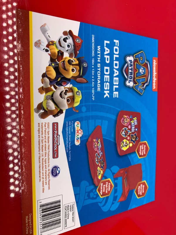 Photo 3 of 804503…paw patrol foldable lap desk 