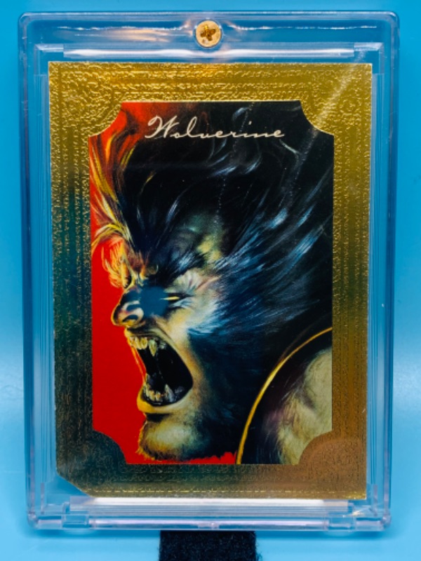 Photo 1 of 804527… Marvel masterpieces wolverine card 6 Limited addition  in hard plastic case