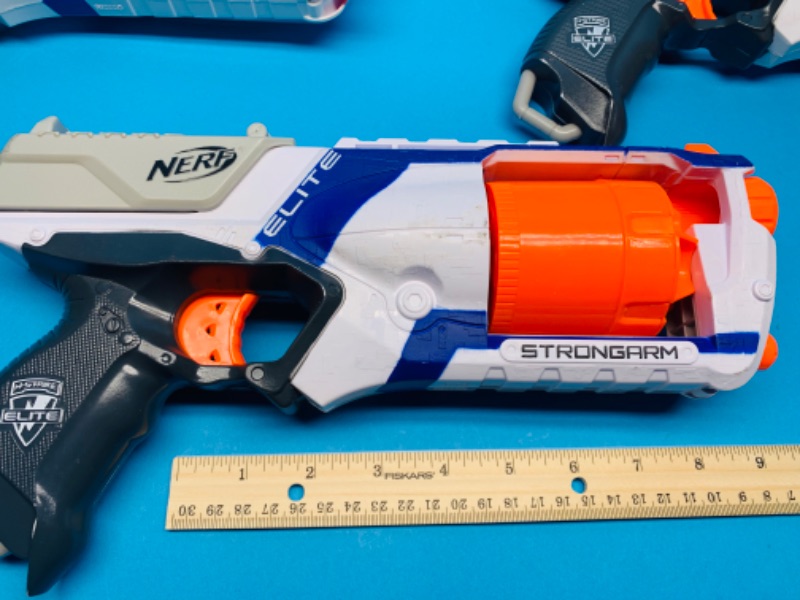 Photo 2 of 804564…3 nerf elite strongarm toy guns