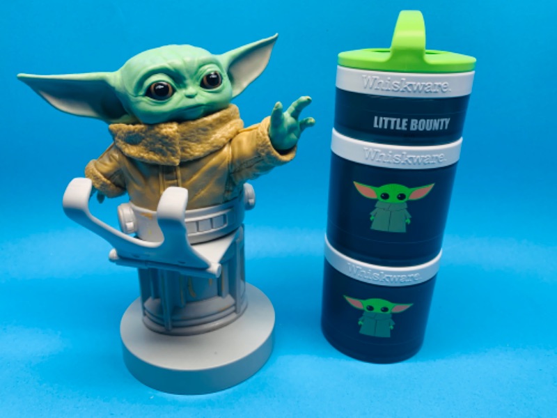 Photo 1 of 804566…Star Wars yoda phone holder and stacking cups