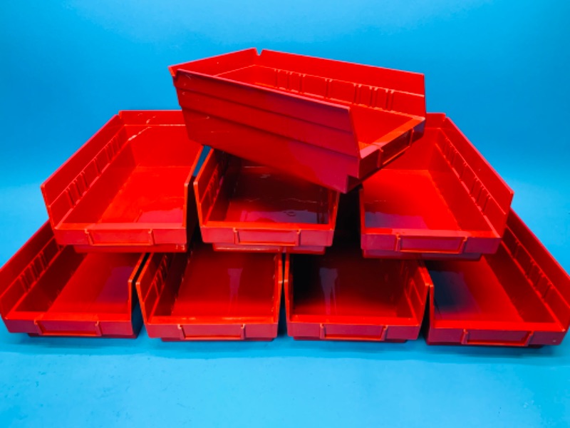 Photo 1 of 804580… 8 stacking storage bins 12 inch