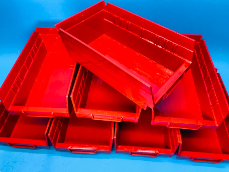 Photo 1 of 804580… 8 stacking storage bins 12 inch