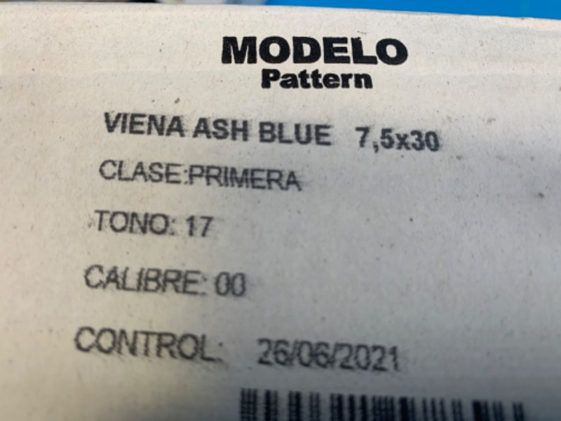 Photo 7 of 804596…53 total square feet- 10 boxes Vienna ash blue 3” x 12” wall tiles. 22 per box 5.38 square feet per box made in Spain 