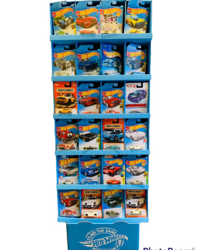 Photo 1 of 804702…51 x 18 hot wheels display with 24 die cast cars included 