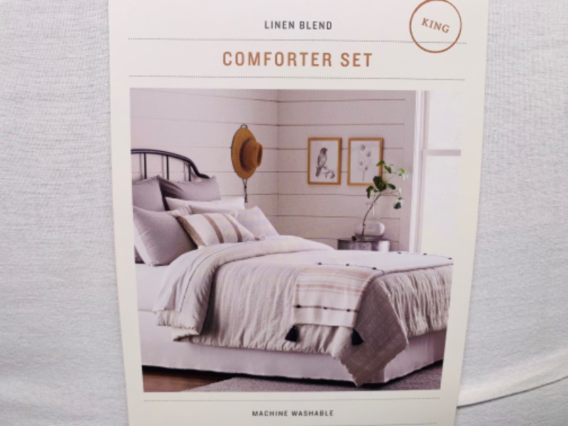 Photo 1 of 804995…Hearth and hand king comforter set jet gray color 