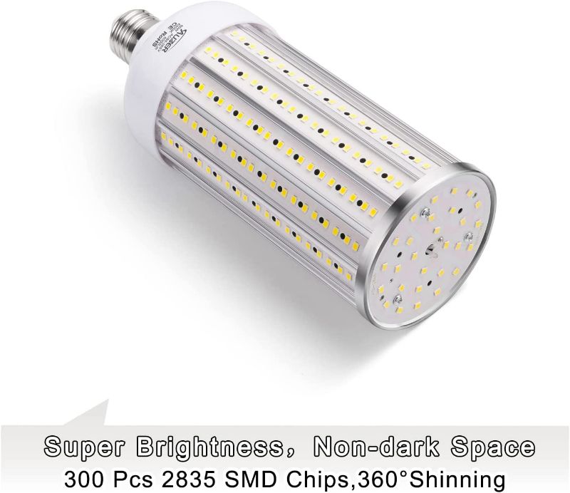 Photo 2 of  (500W Equivalent), Daylight, Standard Base, LED Corn Light Bulb | 2-Pack