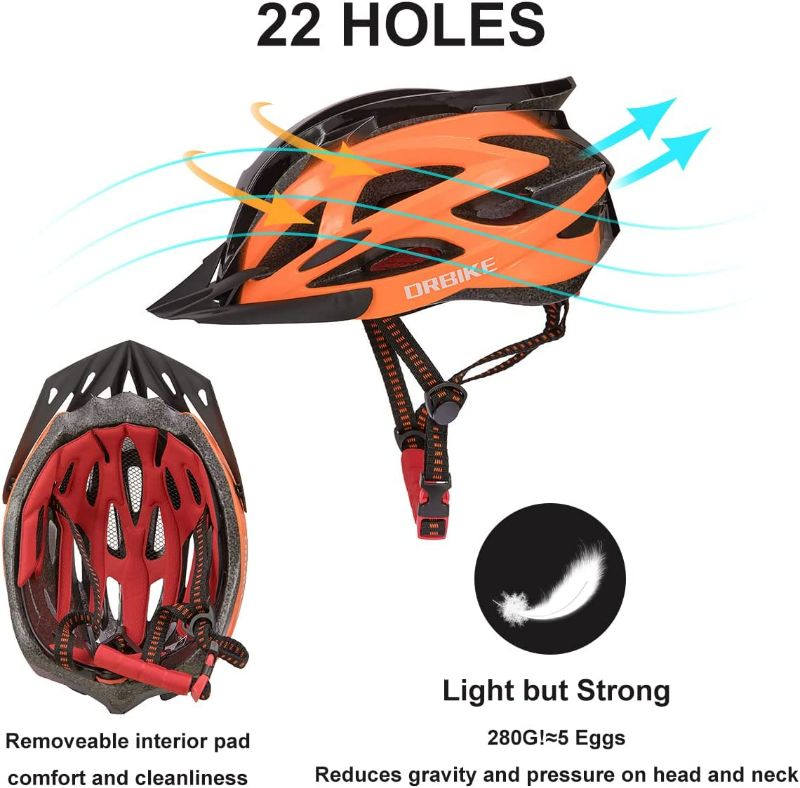 Photo 2 of Bike Helmet, Adjustable Lightweight Bicycle Helmets Specialized Cycling Helmet for Adult Men&Women Road and Mountain Bike   NEW 