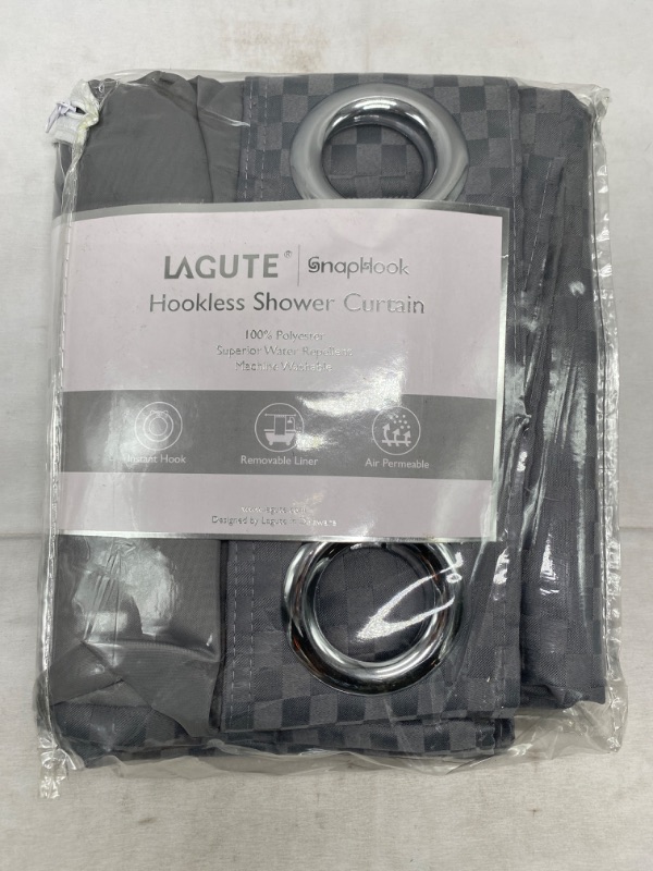 Photo 3 of Lagute SnapHook Shower Curtain  NEW 