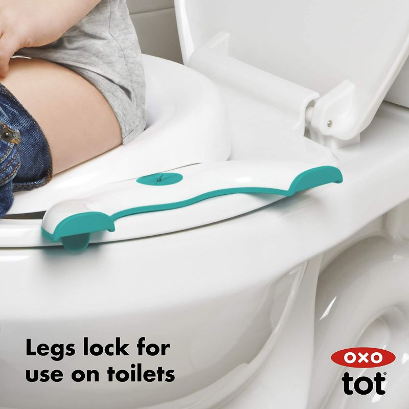 Photo 3 of OXO Tot 2-in-1 Go Potty - Teal, 1 Count (Pack of 1) NEW 