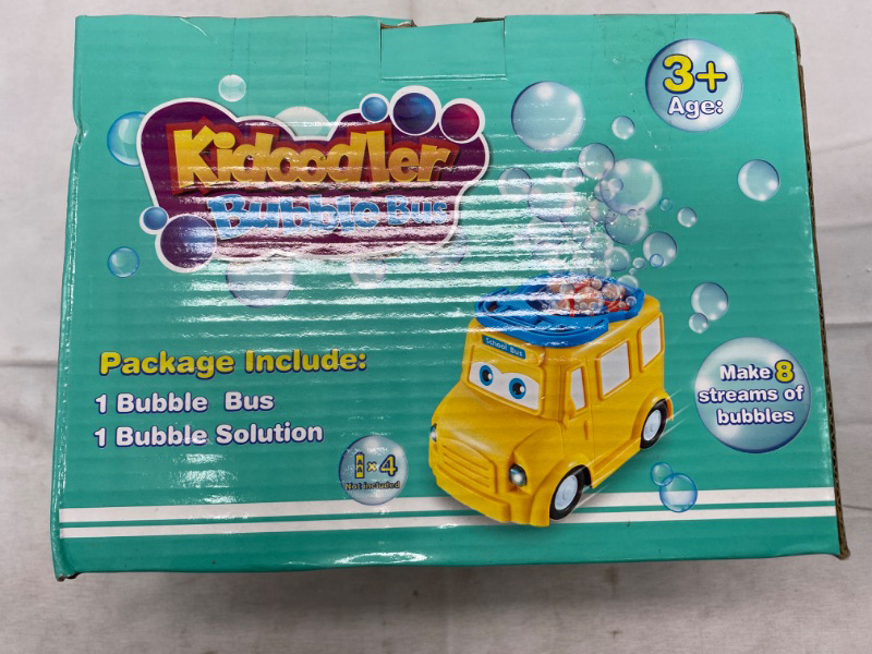 Photo 1 of Portable Bus Bubble Machine Electric One Button Bubble Blowing Machine Children Summer Outdoor Toys NEW 