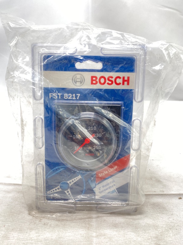 Photo 3 of Bosch SP0F000053 Style Line 2" Mechanical Water/Oil Temperature Gauge (Black Dial Face, Black Bezel) NEW 
