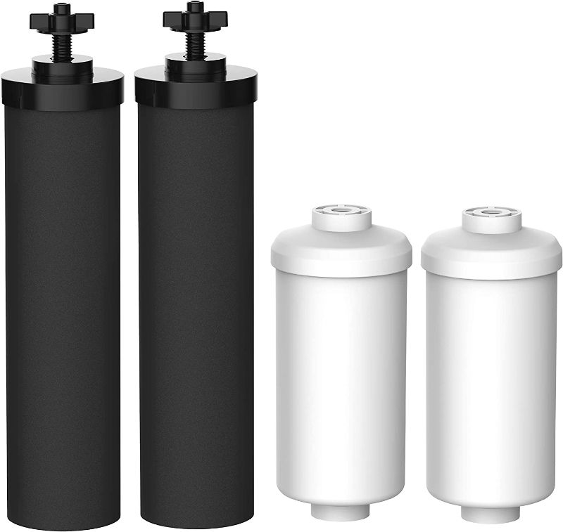 Photo 1 of  Water Filter, Replacement for Black Filters Includes 2 Black Filters and 2 Fluoride Filters  NEW 