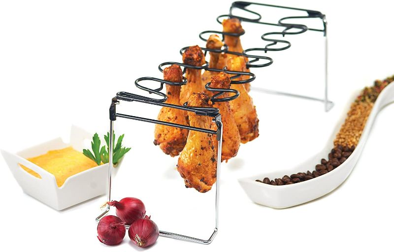 Photo 1 of GrillPro 41551 Wing Rack with Chrome Legs, as Labeled NEW 