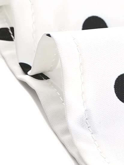 Photo 1 of Allegra K Women's Polka Dots Top Ruffle Neck Long Sleeve Vintage Office Blouse (S)