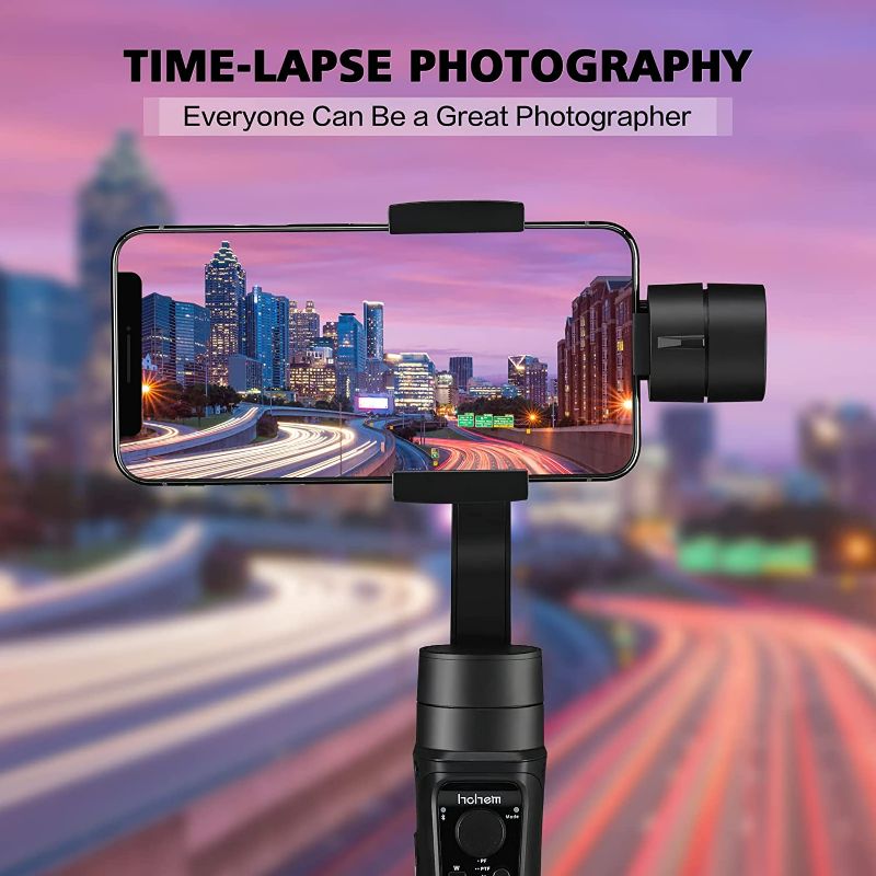 Photo 3 of 3-Axis Gimbal Stabilizer for iPhone 12 11 PRO MAX X XR XS Smartphone Vlog Youtuber Live Video Record with Sport Inception Mode Face Object Tracking Motion Time-Lapse - Hohem iSteady Mobile Plus