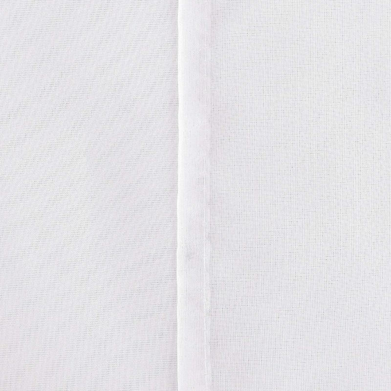 Photo 3 of  Deconovo White Sheer Curtains 54 Inch Length Rod Pocket Voile Drape Curtains for Bedroom 2 Panels 52x54 Inch