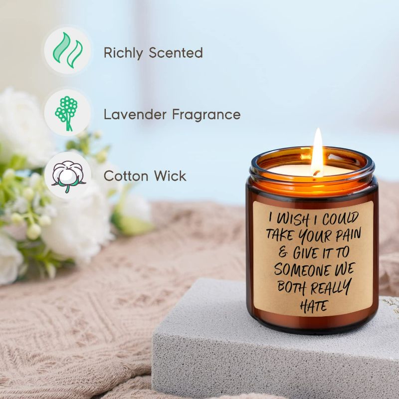 Photo 2 of GSPY Scented Candles - Get Well Soon Gifts for Women - Get Well Gifts, Sympathy Gift - Surgery Recovery, Feel Better, Grieving, Condolence, Divorce, Sorry for Your Loss, Chemo, Cancer Gifts for Women NEW 