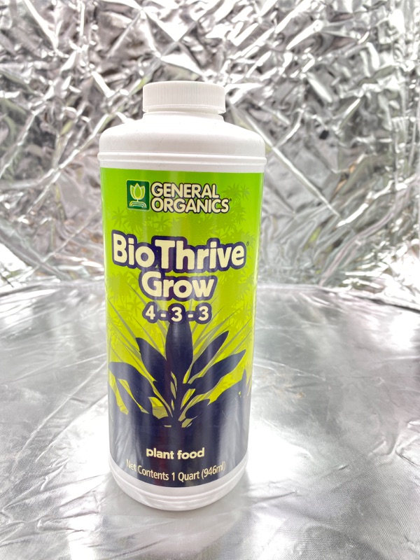 Photo 3 of GH General Organics BioThrive Grow Quart (12/Cs) NEW 