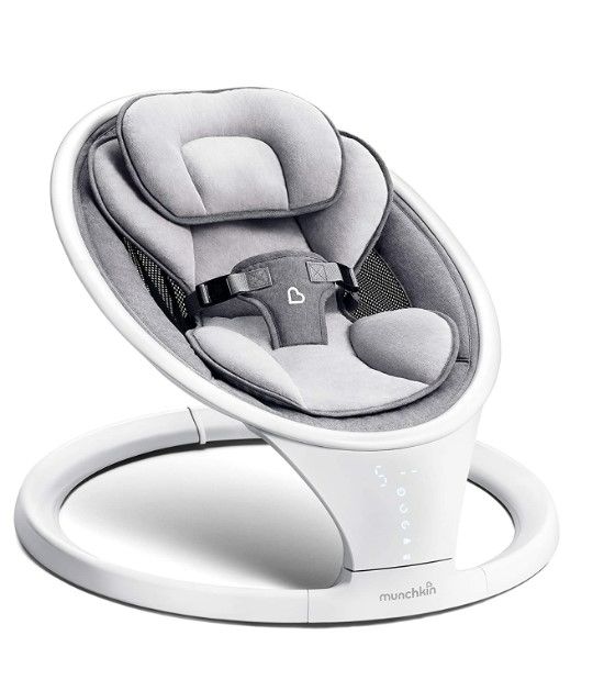 Photo 1 of Munchkin Bluetooth Enabled Lightweight Baby Swing with Natural Sway in 5 Ranges of Motion, Includes Remote Control