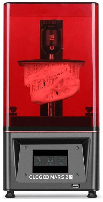Photo 1 of ELEGOO Resin 3D Printer Mars 2 Pro Mono MSLA 3D Printer UV Photocuring LCD Resin 3D Printer with 6.08 inch 2K Monochrome LCD, Printing Size 129 x 80 x 160 mm³ / 5.1 x 3.1 x 6.3 in³
