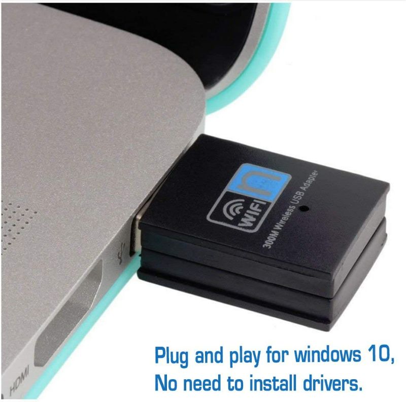 Photo 2 of 300Mbps USB WiFi Adapter, LOTEKOO Wireless LAN Network Card Adapter WiFi Dongle for Desktop Laptop PC Windows 10 8 7 XP MAC OS NEW 
