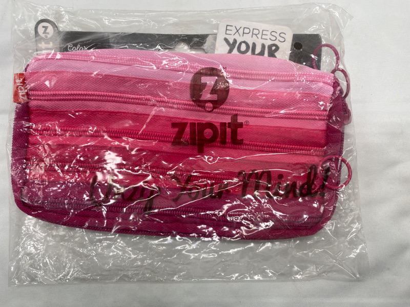 Photo 4 of ZIPIT Colors Pencil Case for Girls, Large Capacity Pouch Holds Up to 60 Pens, Machine Washable (Pink) NEW 