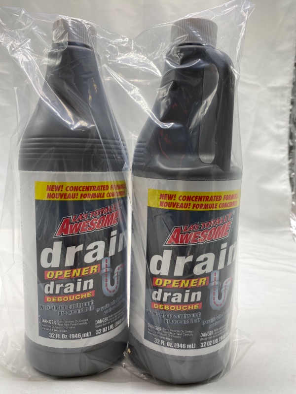 Photo 2 of Awesome Drain Opener Liquid, 32 Fl. Oz. NEW  Pack of 2