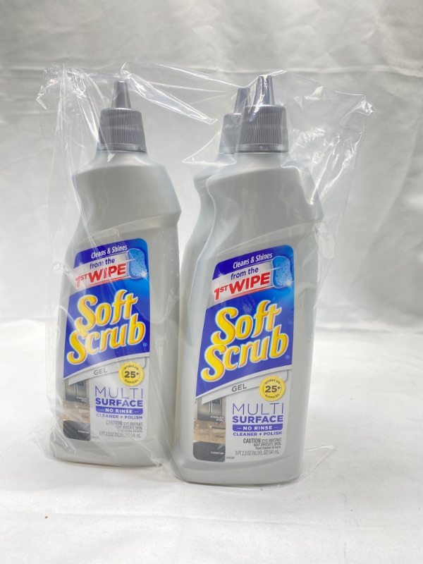 Photo 1 of Soft Scrub Gel Multi Surface No Rinse Cleaner+Polish Pack of 3 NEW 